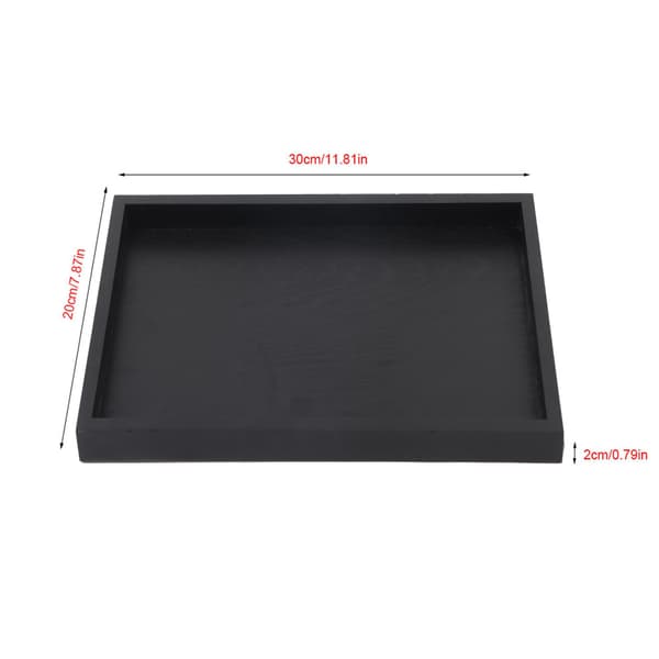[KK] 【jia】Rectangular Solid Wood Tea Coffee Snacks Food Serving Tray Plate Restaurant Tray 30*20*2cm
