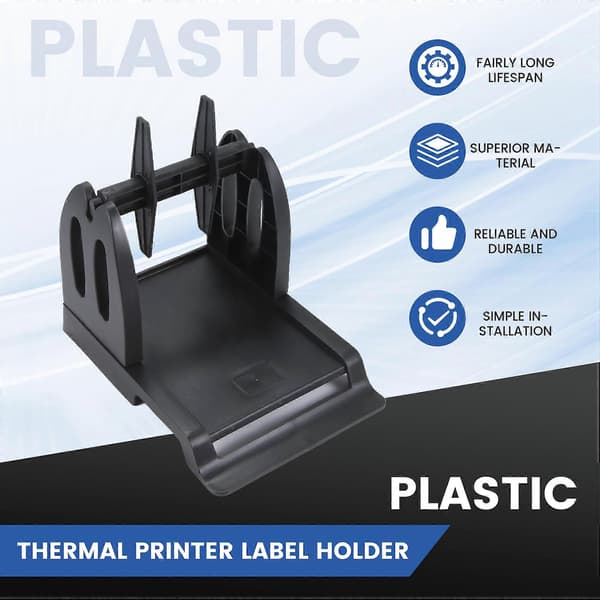 Ekstern rulleetiketholder til desktop stregkodeetiketprinter til Argox Datamax printer Black