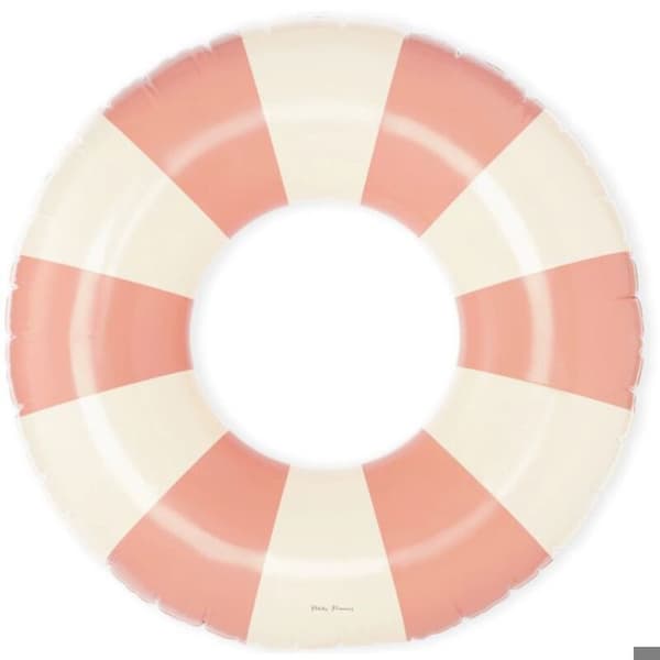 Pink svømmeflåde, retro stribet svømmeflåde, poolflåde