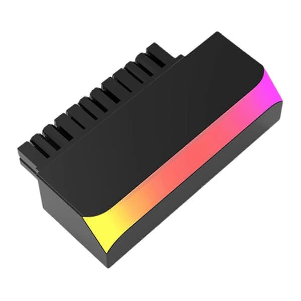 ATX 24Pin til 90° ARGB Strømadapter Hovedkort Strømforsyningskabel Koblinger Modulær DIY Montering B