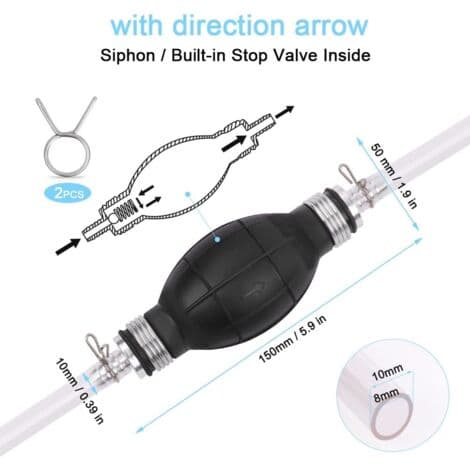 [KK] Manual siphon pump, hand siphon pump, manual liquid transfer pump, suction transfer pump