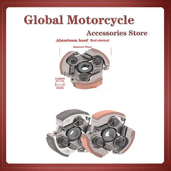 Helt ny høykvalitets 47cc 49cc Minimoto Mini Moto Quad ATV buggy Quadard 3 sko clutch 2T fjær Ged slotless