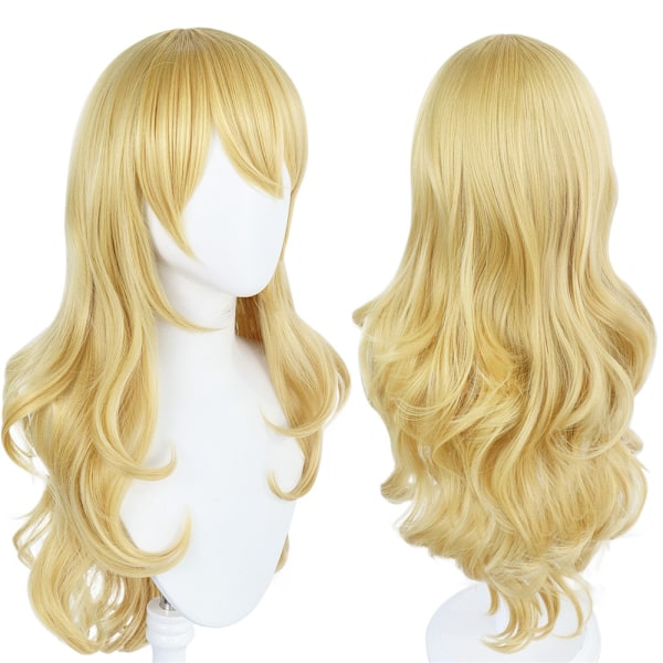Super Mario Bros Film Cosplay Blond Anime Peruk Prinsessan Peach