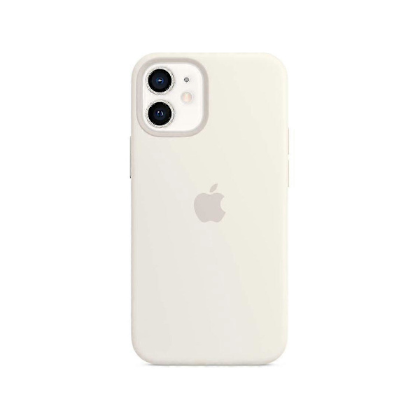 [KK]Silicone Compatible with iPhone 12 Mini Case with MagSafe - Protective Shockproof Case White