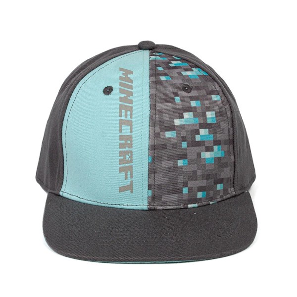 Minecraft Lapset/Lapset Snapback-lippis ML Musta/Sininen Musta/Sininen Musta/Sininen Black/Blue M-L