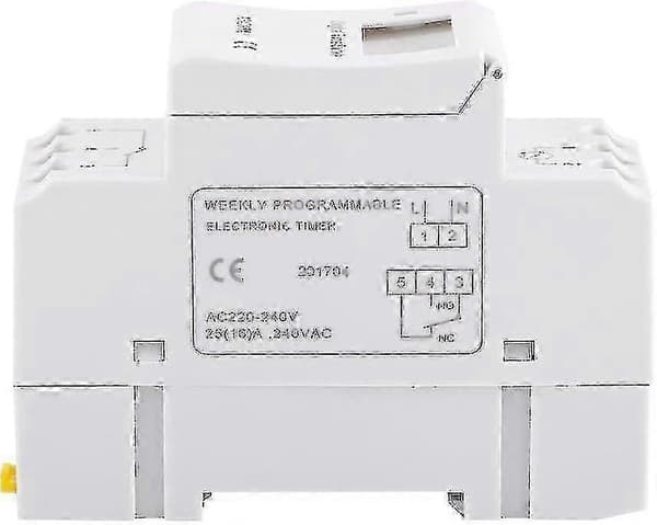 LCD Digital Timerbryter - Ukentlig Programmerbart Elektronisk Relé for 220V