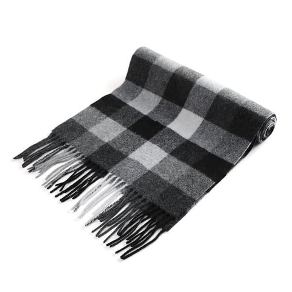 Herre cashmere tørklæde til vinter, sort