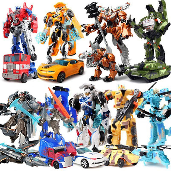 Muuntautuvat Auto-Robot-Lelut Bumblebee Optimus Prime Megatron Decepti A