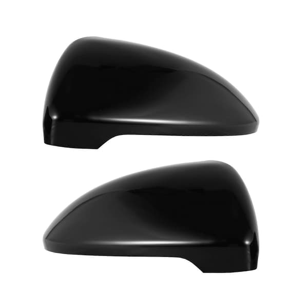 2 stk. til Golf 7 Mk7 7.5 GTD R til L E-Golf sidespejlkapper Lyse sorte bakspejle bright black