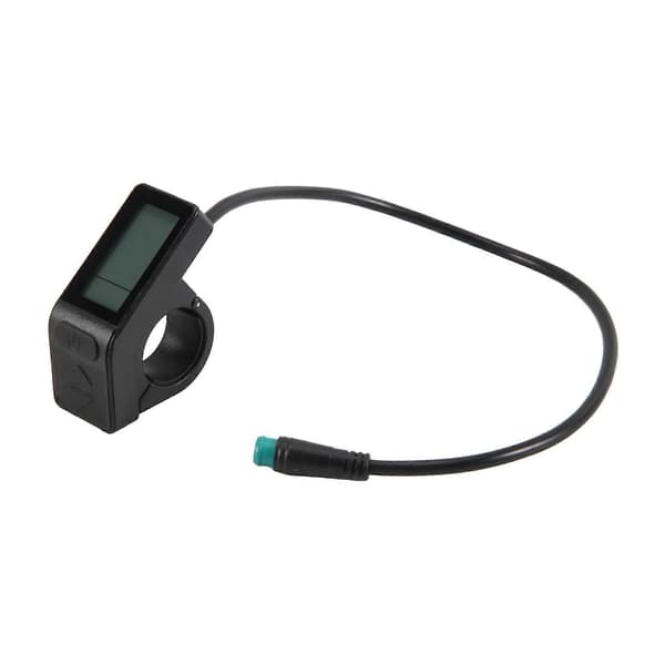 Ebike LCD Display Mini Meter KT-LCD4 Display Vandtæt Stik til KT Controller Elcykel black