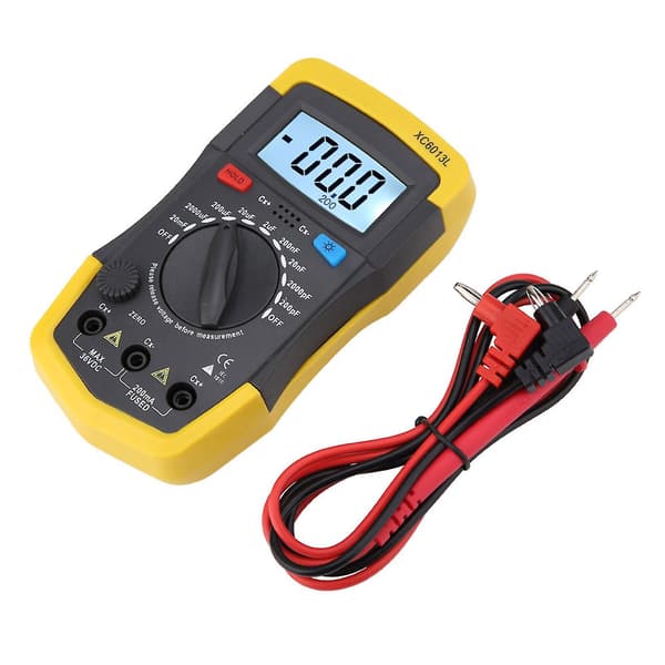 LCD digital kapasitansmåler kondensatortester mF uF kretsmåler