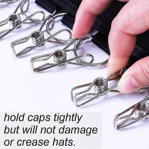 [KK]2-pack Cap Organizer Hanger, Baseball Cap Holder, Cap Organizer for Wardrobe, Foldable Clothes Drying Rack