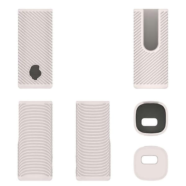För Dime Skull Hörlurar Silikon Skyddsfodral Anti-Fall Förvaringsfodral Mjuk Box Vit White