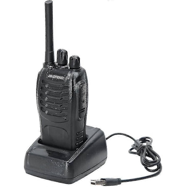 Baofeng Bf-888s(bf-88a) Frs Radio Walkie Talkie 0.5w 16-kanals toveisradio med ørepropp, LED-lommelykt, USB-lader 4-pakning - Yvan