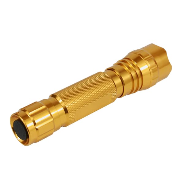 [KK]1 Mode Gold Case 501B Flashlight T6 White Light Portable Compact Strong Tactical Aluminum Flashlight