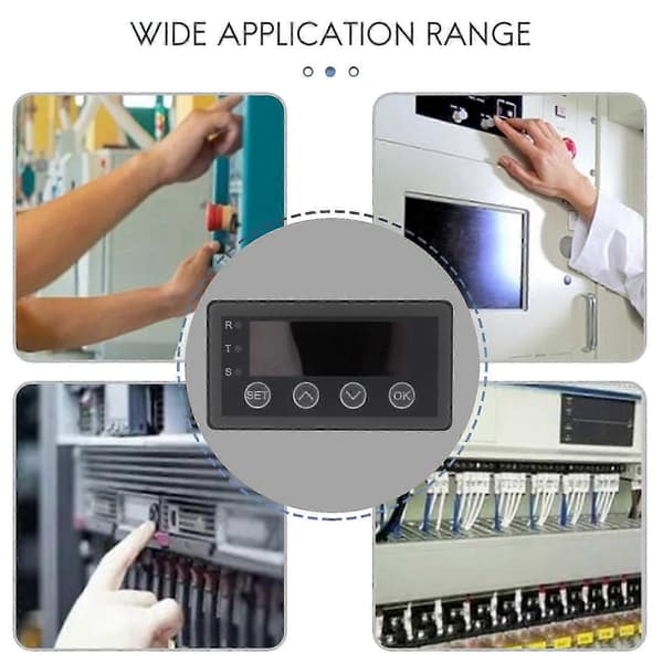 [KK] Digital Display Meter 0-10V 0-20MA 2-10V 4-20MA Analog Input Display Table Digital Display Head med Gray