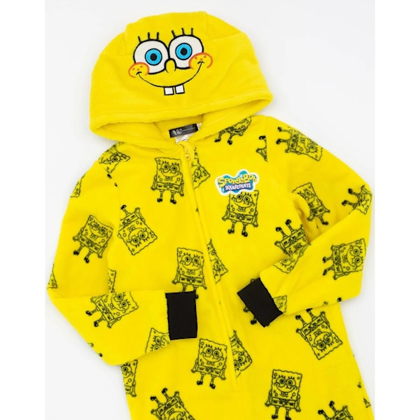 SpongeBob SquarePants Barn/Barn Trykk Pyjamas 7-8 Gul Yellow 7-8 Years