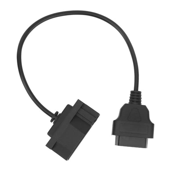 OBD1 7-ben til OBD2 OBDII 16-ben diagnostisk scanneradapterkabel 40cm/15.7in egnet til Ford