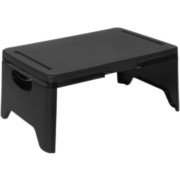 Vikbart laptopbord - ZOR® - Integrerade förvaringsfack - Modern svart design