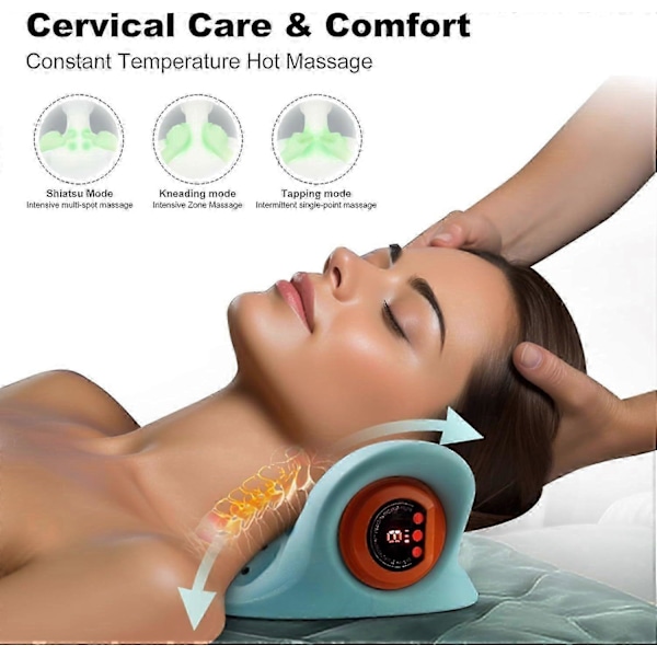 Nakkemassasje, Elektrisk 4d Nakke- og Skuldermassasje med Varme, Shiatsu Nakke