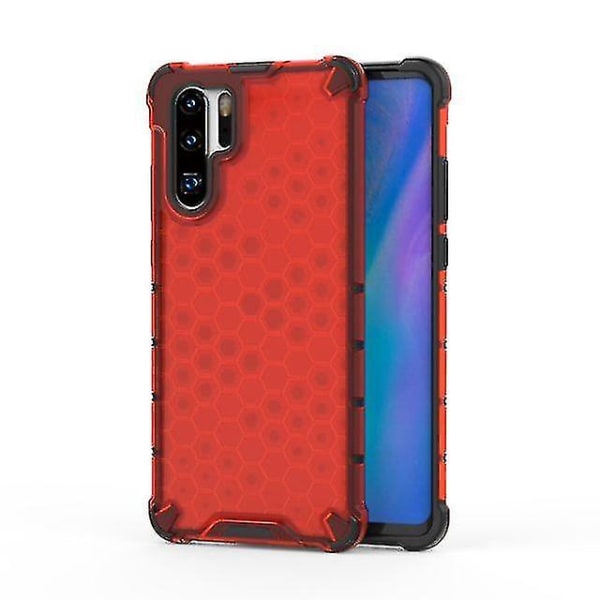 Huawei Y6 Prime 2019 Transparent Slitstark Tpu + Case - Röd