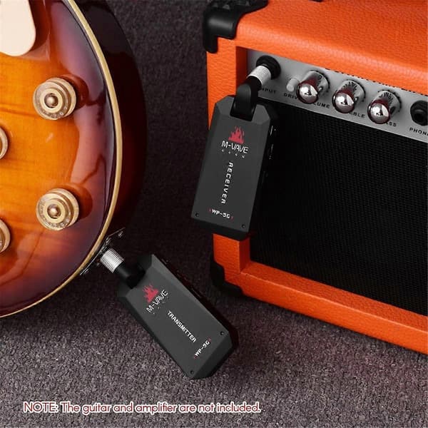 [KK] M-VAVE 5.8G Trådlöst Gitarrsystem för Gitarrförstärkare Vit