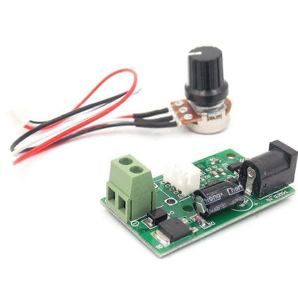 3A Lite hastighetskontrollkort CCmmini Mikrobryter PWM DC Motor Hastighetsregulator 6V12V24V Green