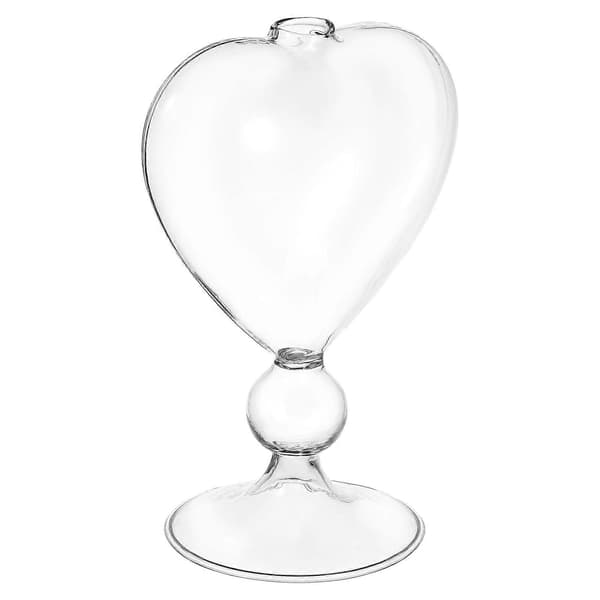 Glas Plantevase Hjerteformet Hydroponisk Blomsterholder