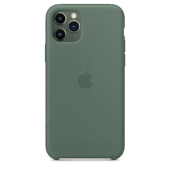 Apple Silikon Microfiber Case För Iphone 11 Pro-pine Grön