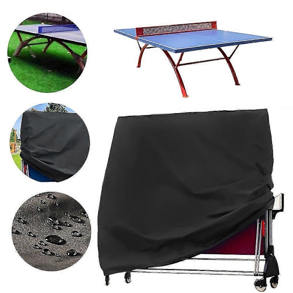 Vanntett og støvtett bordtennisborddeksel utendørs bordtennisborddeksel 165x70x185cm
