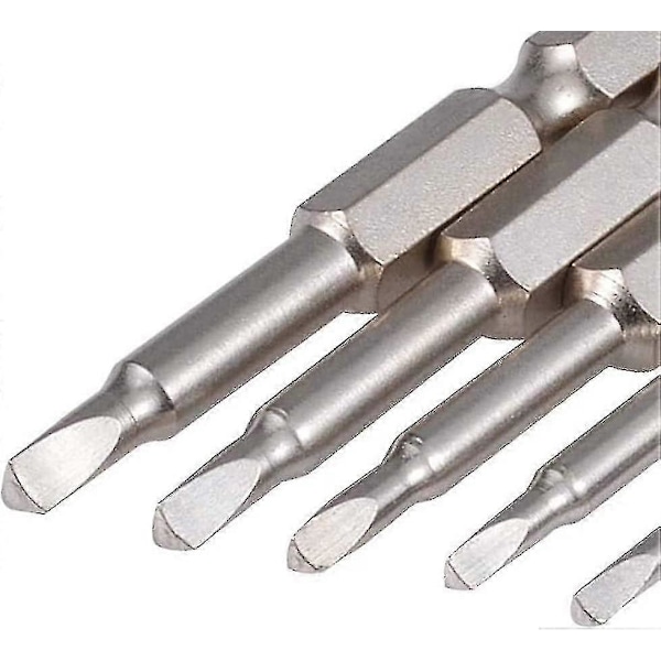 Magnetiske trekantede skruetrækkerbits, 50 mm S2 stål trekantet spids skruetrækkerbit 1/4 sekskantet skaft