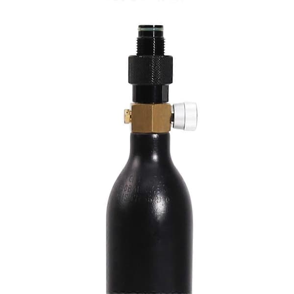 Tank Regulator Ventil ON/OFF ASA Adapter G1/2-14 Gevindbeskytter, CO2/Trykluftstiftventil Depressor Black