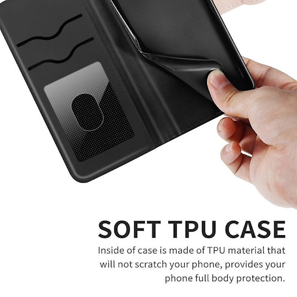 Wallet Case til Samsung Galaxy A52/A52S Premium PU Læder Flip Cover Livets Træ Black