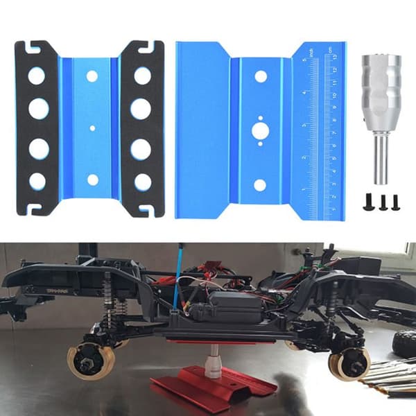 Roterende Reparationsplatform Station til 1/8 1/10 RC Modelbiler (Blå)