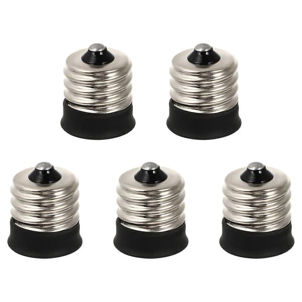 5 stk. holdbar E17 til E14-adapter E17 til E14 lampebasekonverter for utskifting 2.20X1.70X1.70CM