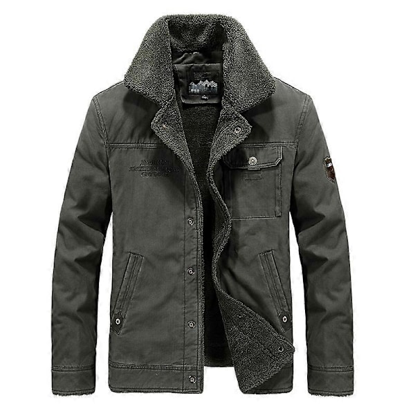 Ny Herre Casual Jakke, Forår Sommer Mode Blazer Jakke ARMY  GREEN M