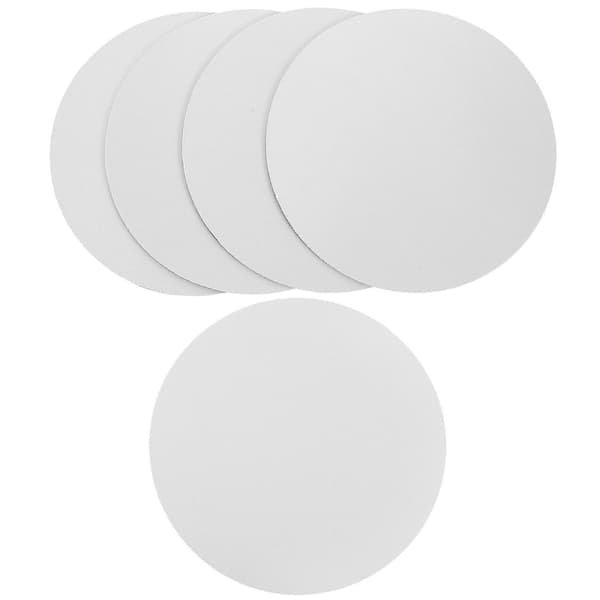 5 stk. Hjemme Sublimering Musemåtte Blank Kontor Skrivebord Musemåtte Sublimering Gaming Musemåtte White 20.00X20.00X0.20CM