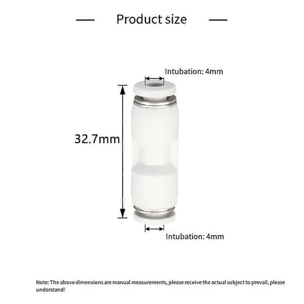 10 stk. til Bambu Lab P1/X1 PTFE-stik 3D-printertilbehør Teflon-føderørstik AMS-føde-PTFE-stik