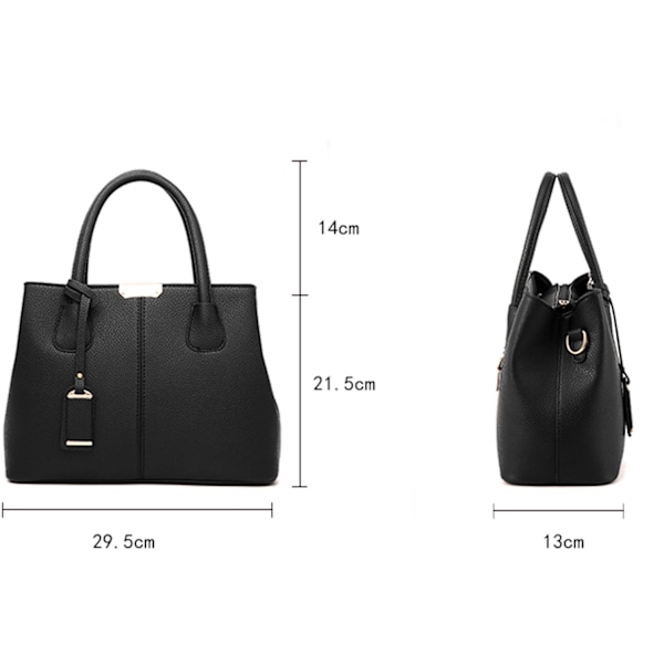 Håndtasker - Dame Top Handle Cross Body Håndtaske Mellem-Størrelse Håndtaske Holdbar Læder Tote Taske