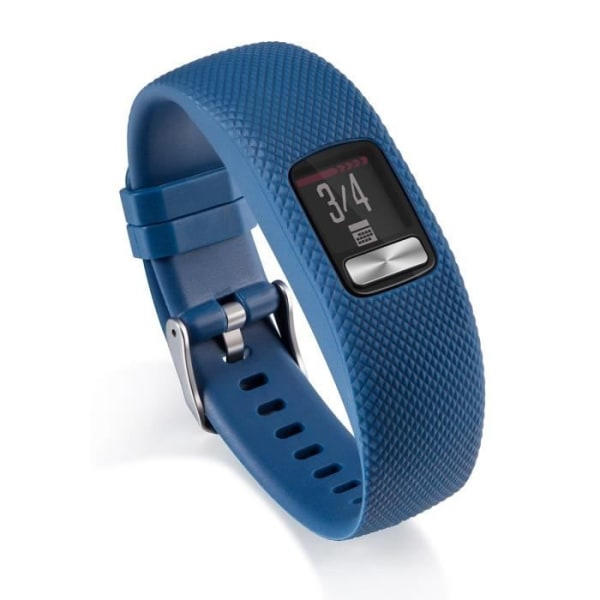 Silikonarmband för Garmin VivoFit 4 Fitness Tracker Large i marinblå