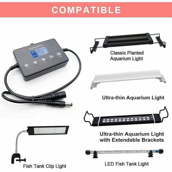 Akvarium LED Lys Dæmper Controller Solopgang Modulator til Dæmpningssystem