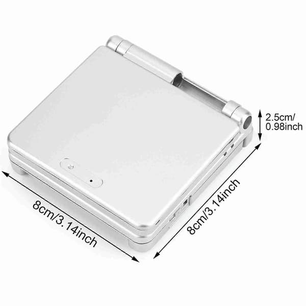 Til Advance GBA SP Beskyttende ABS Case Cover Reparationssæt Sølv