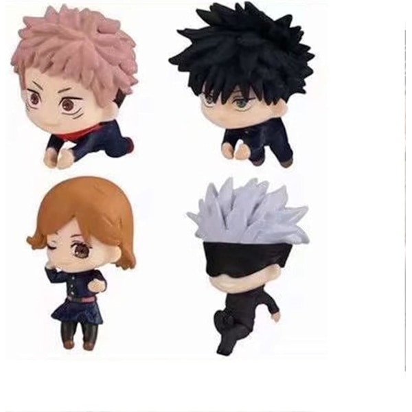 Animefigur: 4 stk/sett Jujutsu Kaisen figurer leketøy animekarakter