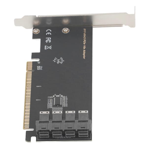 PCIE til U.2 Computer Højhastighedsdataoverførsel PCIE3.0x16 til 4 Port U.2 SFF 8643 Adapterkort til PC