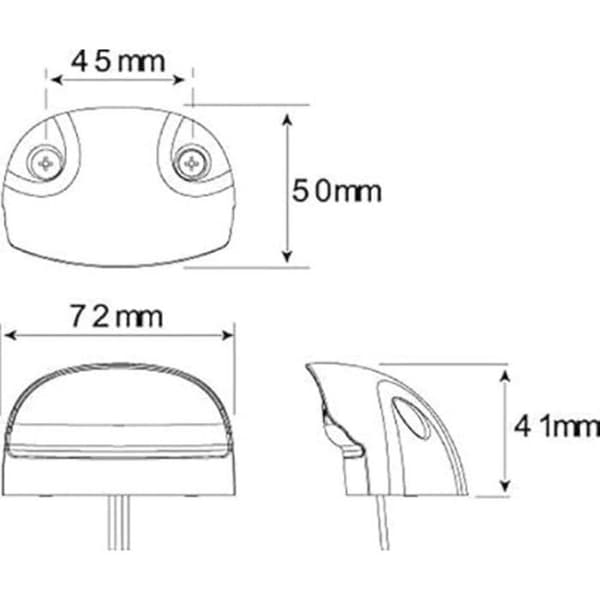 Universal 12V 24V LED nummerpladelys til biler, trailere, lastbiler og både