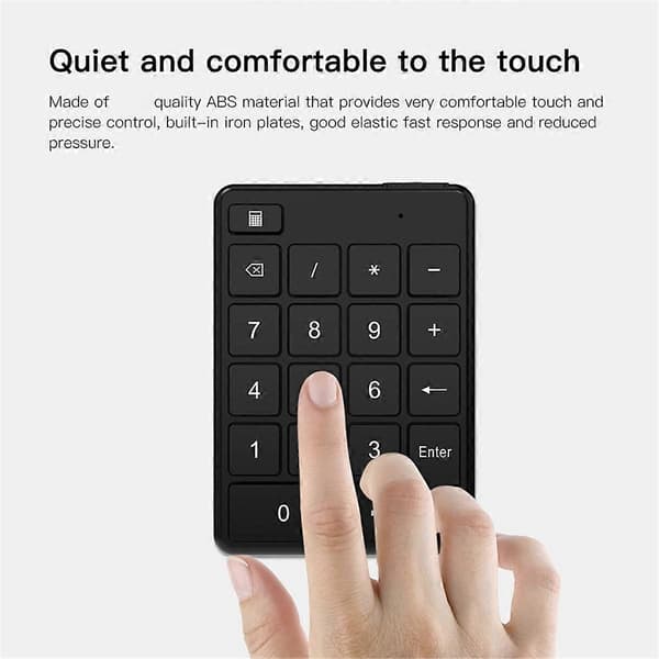 19 Näppäimen Universaali Bluetooth Langaton Numeronäppäimistö PC:lle