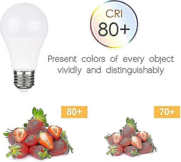 12V E27 LED 9W Kaldt Hvit 6000K - Halogen Ekvivalent 75W - AC/DC 12V 24V - 4 Pakning