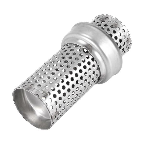 51MM Universal Motorcykel Udstødning Lyddæmper DB - Støjlyd Eliminator Mesh DB - Kort silver