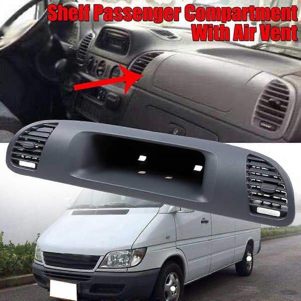Bil Hylle Passasjerrom med Luftventilhette for Mercedes for Benz Sprinter Cdi 1999-2006 Inst Grey