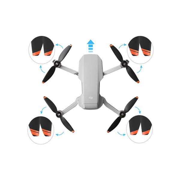 32 stk. 4726 propel til DJI Mini 2 dronepropeller bladvingedele G black  orange